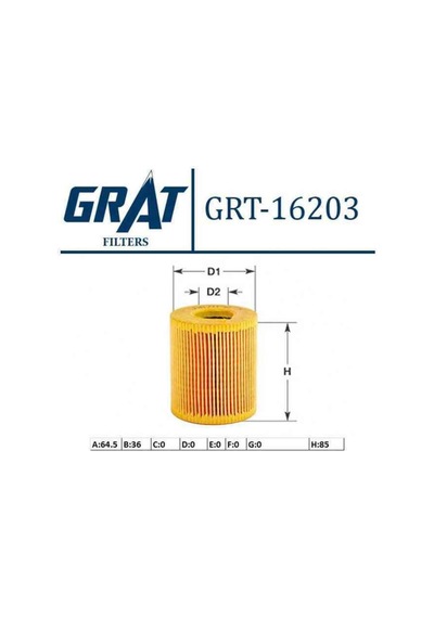 2632027100 Fıltre Yag Kısa Tıp Kagıt - Hyundaı: Accent 03 06 Getz 02 06 "1.5 Crdı" 3c Grt-16203-mar