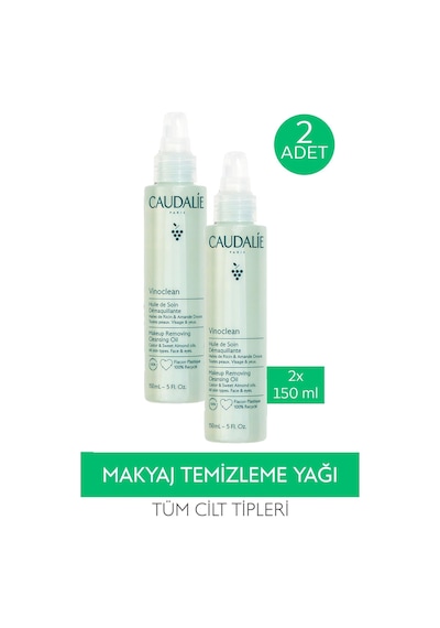Caudalie Vinoclean Make Up Removing Cleansing Oil 150 Ml 2 Adet