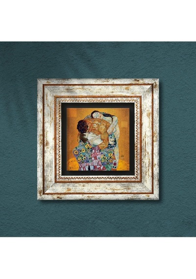 Lexroo Gustav Klimt Aile Kucaklama Taş Duvar Tablosu - Çerçeveli Diğer