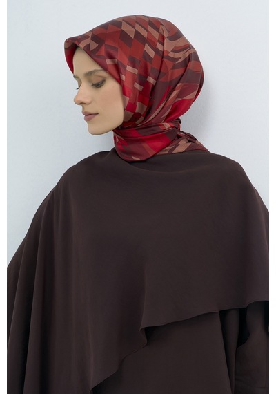 Saf İpek Sura Eşarp-2026 İlkbahar-yaz- 950700d Bordo
