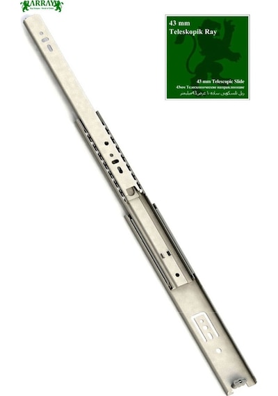 Array Teleskopik Çekmece Rayı 43 Mm 35 Cm Gümüş