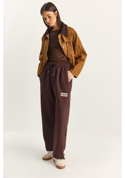 Shade Kadın Basic Jogger Relaxed Polarlı Eşofman Altı 60283860 - Kahverengi