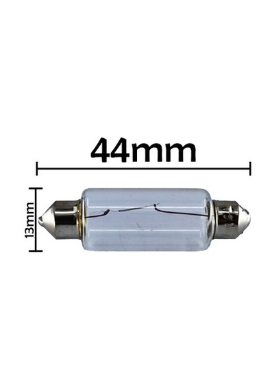 10 Adet 12V 15W Sofit Ampul 44mmX13mm