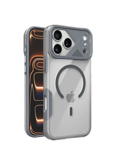 Joko Apple Uyumlu iPhone 17 Pro Zinko Magsafe Kapak - Titan Gri - Titan Gri