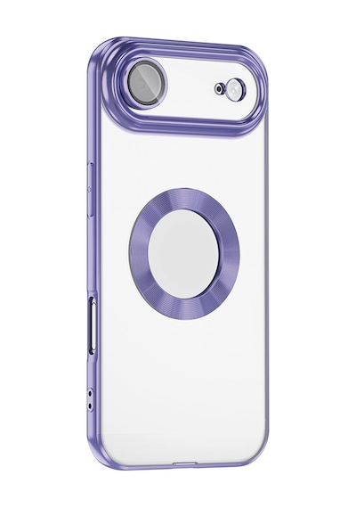 Apple     Uyumlu iPhone 17 Air Kılıf Kamera Korumalı Logo Gösteren Zore Omega Kapak - Turuncu Turuncu