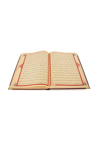 Kadife Kaplı Kuranı Kerim - Cami Boy - Büyük Boy Kuran - Lafızlı N11.1129