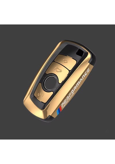 Bmw Anahtarlık Parlak Gold Şık Tasarım Kumanda Kabı Bmw Keychain, Shiny Gold, Stylish Design Remote Control Case