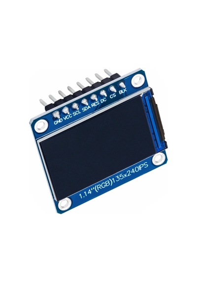 1.14 İnch St7789v Chip 135 240 Rgb Tft Ips 8 Pin Lcd Ekran Modülü