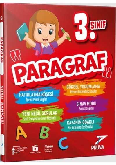 Pruva Akademi 3. Sınıf Paragraf Soru Bankası
