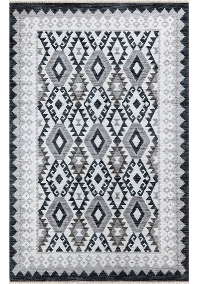 Kilimista Efes 2306 Kolay Temizlenen Dekoratif Yıkanılabilir Balkon Salon Halısı Mutfak Halısı Kilim Yolluk Çok Renkli