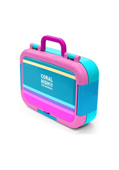 Coral High Kids Pembe Pastel Renkli Desenli Paslanmaz Çelik Beslenme Kabı 39267 Pembe