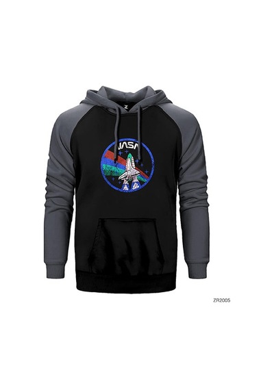 Nasa Vintage Logo Sarı Renk Reglan Kol Sweatshirt / Hoodie