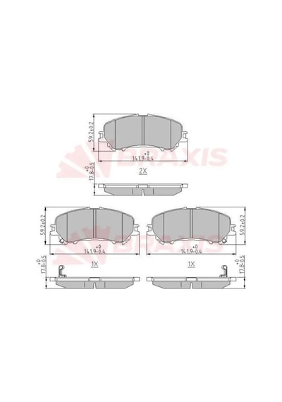 Braxıs Aa0617 On Fren Balatasi D10604ba0a D10604ea0a