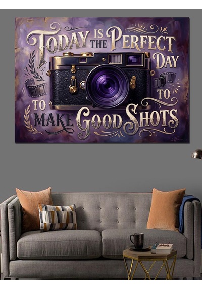 Today Is The Perfect Day Dekoratif Kanvas - Mdf Ahşap Tablo