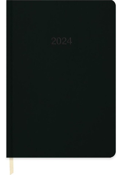 Keskin Color Termo Deri 2024 Günlük Ajanda Siyah 16x24 Siyah