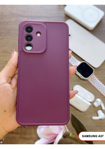 Samsung Galaxy A37 Uyumlu Kamera Korumalı Darbeye Dayanıklı Renk Atmayan Keep Silikon Kılıf Mor