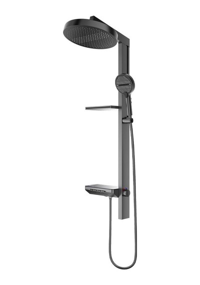 Fj-5157 Mat Füme Duş Ünitesi Saten Siyah