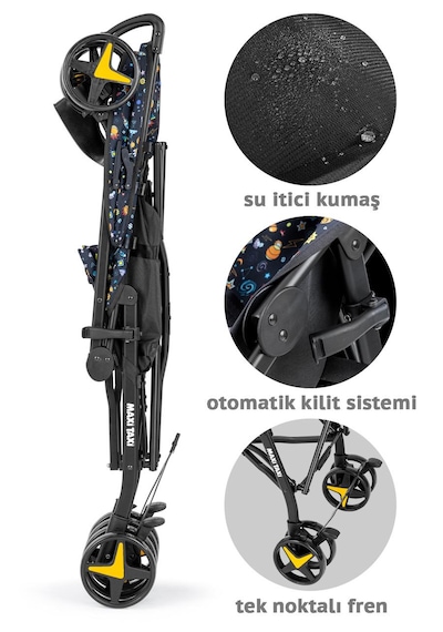 Maxi Taxi Cosmos Baston Bebek Arabası Sarı