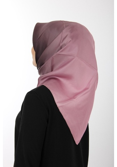 AKER İpek Krep Saten Eşarp - Pembe - 7656701-392 Pembe