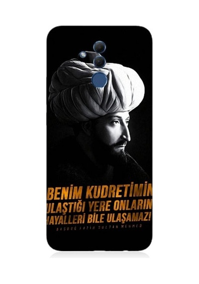 Huawei Mate 20 Lite Uyumlu Fatih Sultan Mehmet Han Desenli Silikon Kılıf