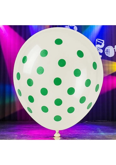 Vıp Yüksek Kalite 100 Adet Şeffaf Yeşil Balon Yeşil Şeffaf Pullu Balon Yeşil Pullu Dekorasyon Balonu
