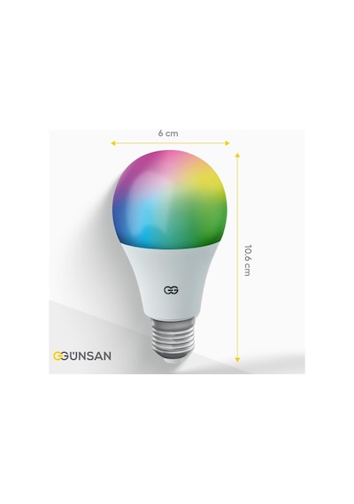 Akıllı Wifi Led Ampul Rgb Çok Renkli Tuya Ve Smart Life Uygulama Destekli 9w 2700k-6500k Ayarl Diğer