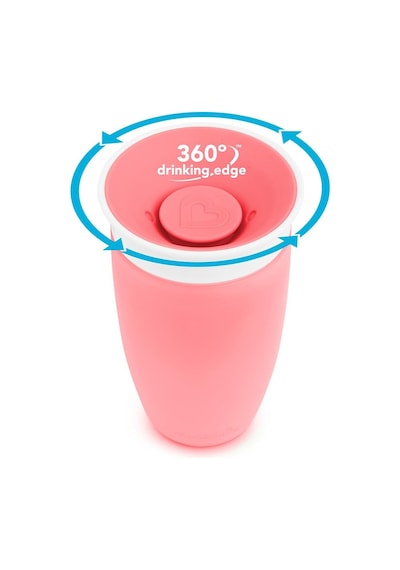 Munchkin Mucize 360 Alıştırma Bardağı, 12 Ay+, 296 ML Pembe