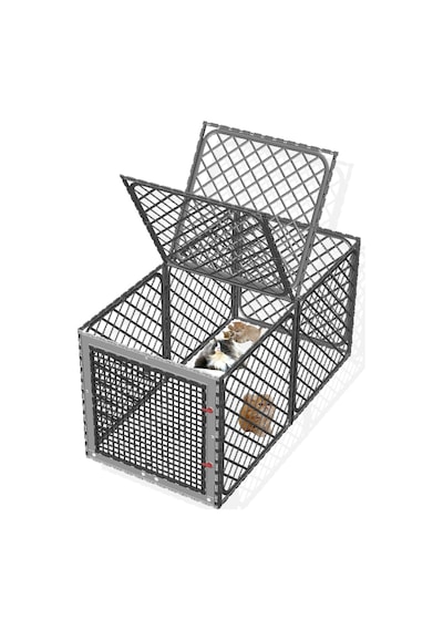 Leganest Üstü Kapanabilir Köpek Kedi Tavşan Çiti 8 Adet 60 x 60 CM