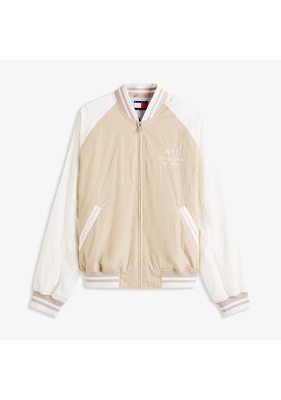 Tommy Hilfiger Jeans Graphic Su İtici Erkek Bej Ceket Dm0dm21668 Bej