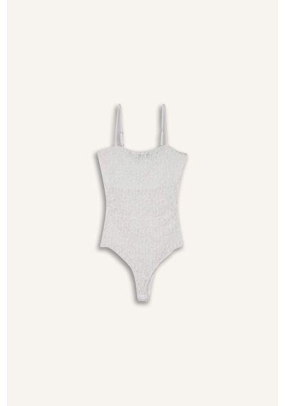 Defacto Coool Fitted Dantel Bodysuit F7895ax25hswt32 Beyaz