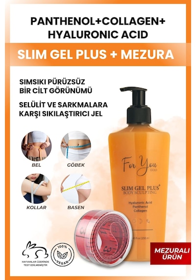 Slim Jel Plus-incelme Ve Sıkılaşma Yardımcı, Selülit, Çatlak Karşıtı - Yakıcı Kolajen Slim Jel