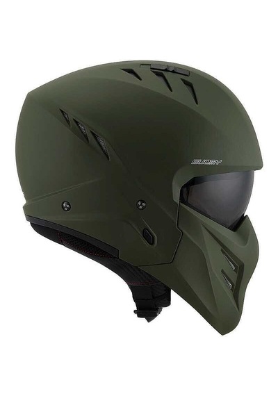 Suomy Motosiklet Kaskı - Armor Kask Plaın Mat Yeşil