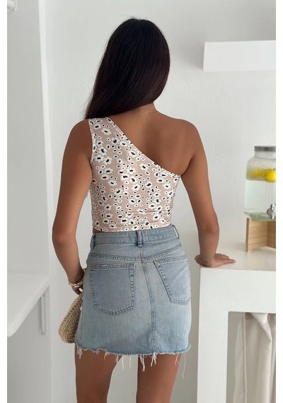 Asprin Fashion Tek Omuz Atlet Krem Krem