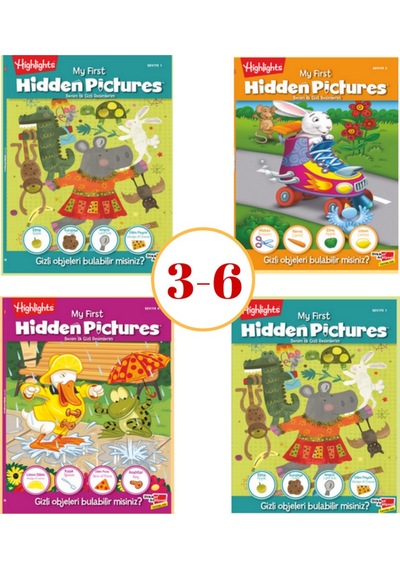 My First Hidden Pictures (ilk Gizli Resimlerim) 4’lü Set