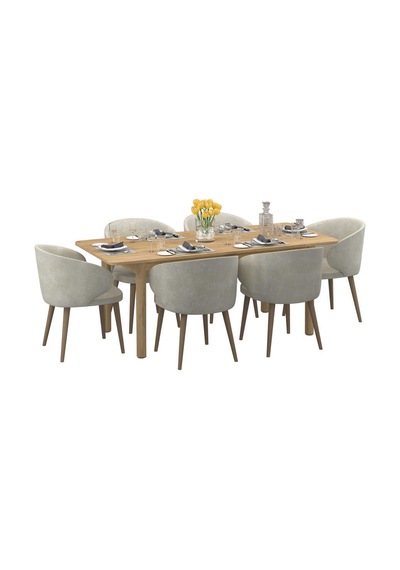 Bohem Açılır Yemek Masası Florida Meşe 160-200x78x90 Cm