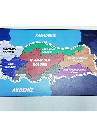 Moon Beavers Benim Güzel Vatanım Bayrak 83044,ahşap Eğitici Oyuncak Puzzle