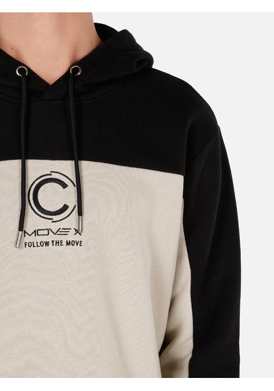 Colin's Colins Normal Kesim Kapüşonlu Baskılı Siyah Erkek Sweatshirt Cl1070813 Siyah
