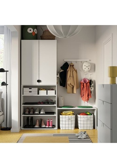 Ikea Lastare Bank, Beyaz, 90x42x48 Cm