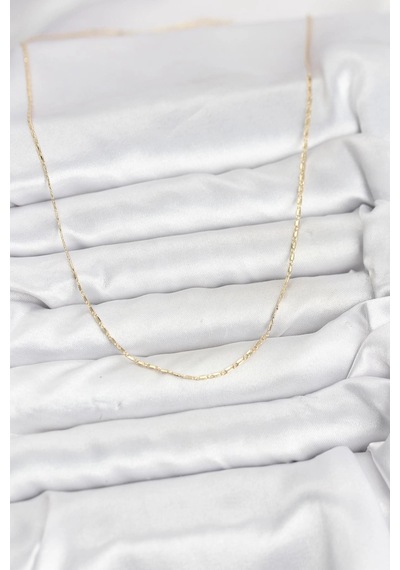 Mey İthalat Cm 14k Gold Renk Kesme Model 60 Cm Kadın Kolye 11