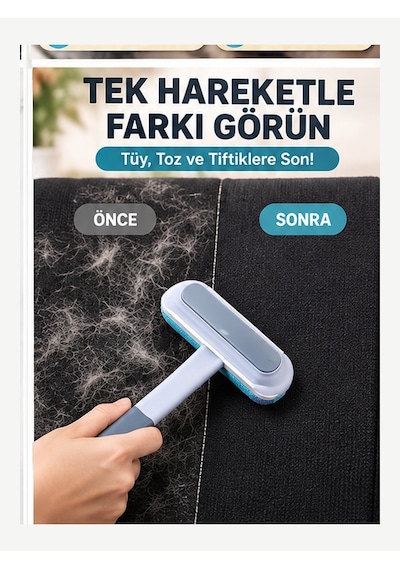 Mucit Home Tüy Toplama Fırçası Kedi Köpek Tüyü Temizleyici Koltuk Halı Tüy Temizleme