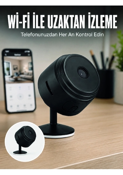 Mey İthalat A9 Kablosuz Mini Ip Kamera Wi-fi Destekli Uzaktan İzleme Özellikli Hd Güvenlik Kamerası