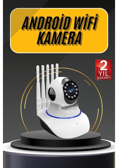 Akıllı Gece Görüşlü Sensörlü Wifi Kamera Telefondan Takip Edilebilir 89759485