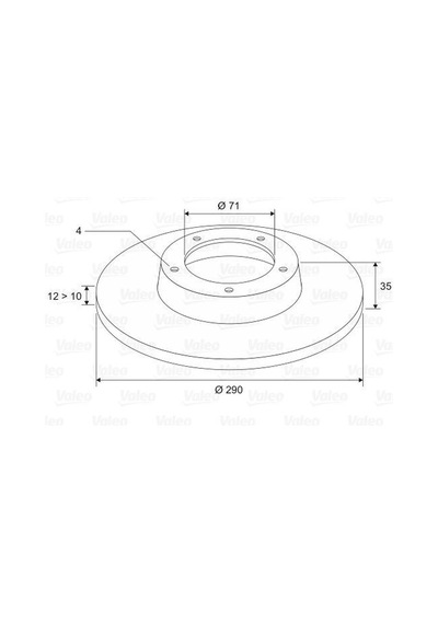 VALEO 197484 FREN DİSKİ ARKA 308 07- 3008 09- DS