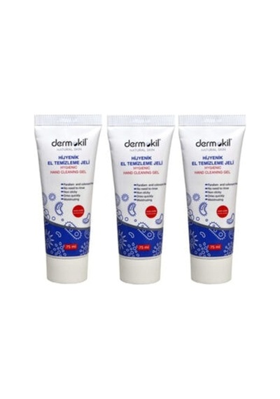 Dermokil Hijyenik El Temizleme Jeli 3 x 75 ML