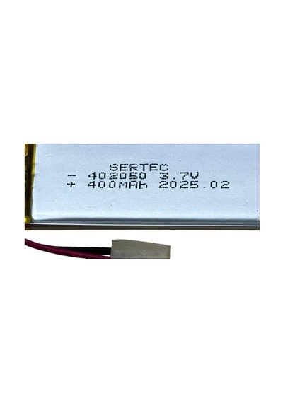 Sertec 402050 3.7v 400mah Li-polymer Pil Devreli/1.5a Evimdeyokyok