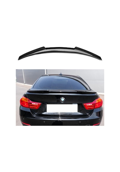 Bmw 4 Serisi F36 M4 Style Bagaj Üstü Spoiler Piano Black