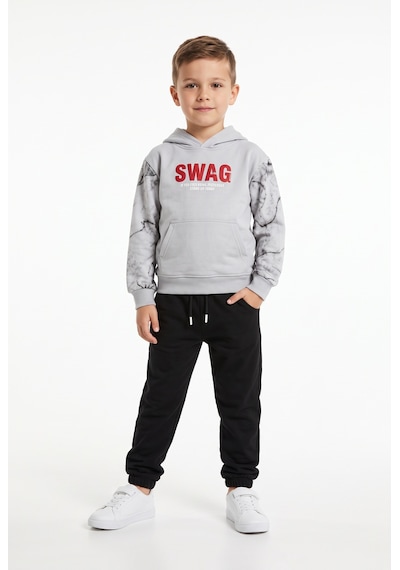 Toontoy Kids Toontoy Erkek Çocuk Kapüşonlu Swag Baskılı Eşofman Takım Gri Toontoy Kids Toontoy Erkek Çocuk Kapüşonlu Swag Baskılı Eşofman Takım Gri