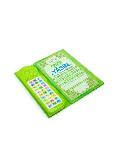 Çocuklar İçin Sure Dua Öğreten Cihaz Sesli Yasini Şerif Kitabı Yeşil