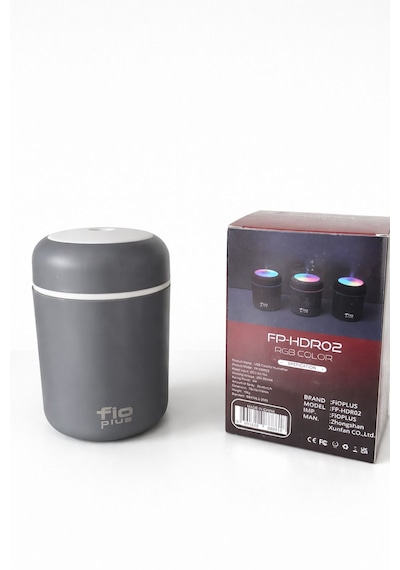 Revoshi Fio Plus Rengarenk Işıklı Hava Nemlendirici 300ml Gri Gri