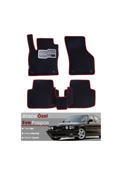 Bmw 5 Serisi E34 Sedan 1988-1996 Uyumlu Eva Paspas Tam Set Araca Özel,su Geçirmez 960